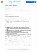 Science - Fifth Grade - Lesson plan: Energy and Ecosystems - Bundle