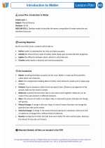 Science - Sixth Grade - Lesson plan: Introduction to Matter - Bundle