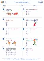 commutative property mathematics worksheets and study guides third grade