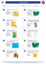 Social Studies - Sixth Grade - Worksheet: Ancient Egypt