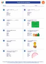 prefix suffix syllables 5th grade ela worksheets and study guides