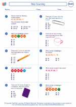 Mathematics - Third Grade - Worksheet: Skip Counting