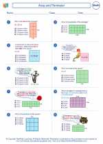 Mathematics - Fourth Grade - Worksheet: Area and Perimeter