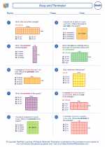 Mathematics - Fourth Grade - Worksheet: Area and Perimeter