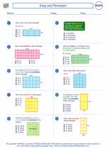 Mathematics - Fourth Grade - Worksheet: Area and Perimeter