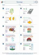 Mathematics - Sixth Grade - Worksheet: Percentage