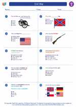 civil war social studies worksheets and study guides fourth grade