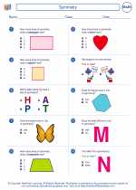 Mathematics - Third Grade - Worksheet: Symmetry