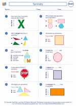 Mathematics - Third Grade - Worksheet: Symmetry