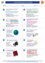 English Language Arts - Fifth Grade - Worksheet: Central Idea/Supporting Details