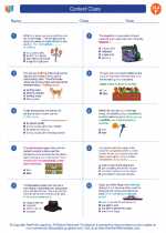 context clues 6th grade ela worksheets and study guides