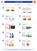 English Language Arts - Third Grade - Worksheet: Grammar Skills