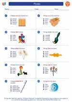 English Language Arts - Third Grade - Worksheet: Plurals