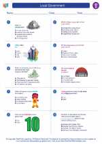 Social Studies - Fourth Grade - Worksheet: Local Government