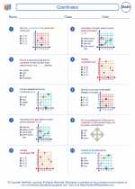 Mathematics - Fourth Grade - Worksheet: Coordinates