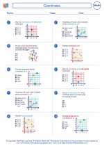 Mathematics - Fourth Grade - Worksheet: Coordinates