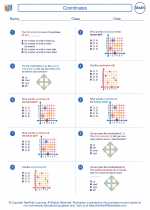 Mathematics - Fourth Grade - Worksheet: Coordinates
