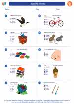 English Language Arts - Fourth Grade - Worksheet: Spelling