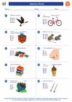 English Language Arts - Fourth Grade - Worksheet: Spelling