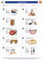 English Language Arts - Fourth Grade - Worksheet: Spelling