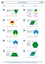 Mathematics - Fourth Grade - Worksheet: Pattern Blocks