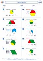 Mathematics - Fourth Grade - Worksheet: Pattern Blocks
