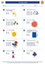 English Language Arts - Third Grade - Worksheet: Friendly Letter