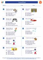 English Language Arts - Third Grade - Worksheet: Cause/Effect