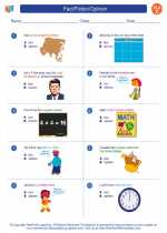 Fact/Fiction/Opinion. English Language Arts Worksheets and Study Guides