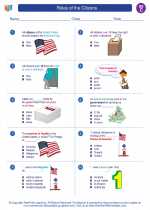 Social Studies - Third Grade - Worksheet: Roles of the Citizens