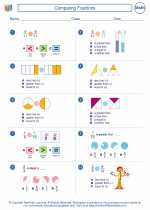 Mathematics - Third Grade - Worksheet: Comparing Fractions