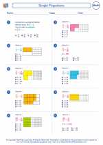 Simple Proportions. Mathematics Worksheets and Study Guides Sixth Grade.