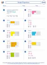 Mathematics - Sixth Grade - Worksheet: Simple Proportions