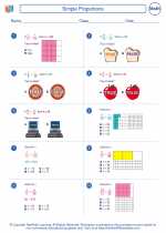Mathematics - Sixth Grade - Worksheet: Simple Proportions