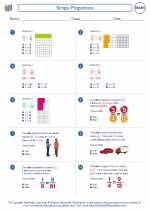 Mathematics - Sixth Grade - Worksheet: Simple Proportions